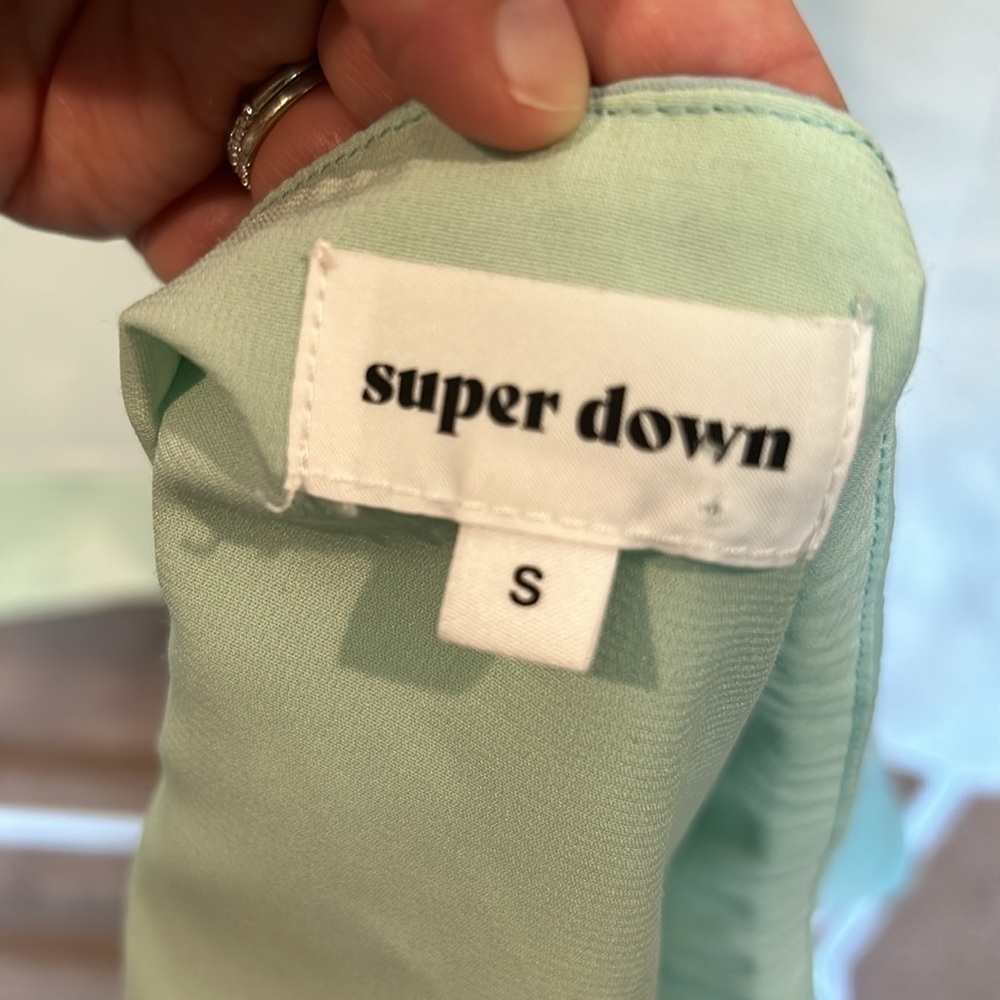 Revolve Super Down Mint Green Double Strap Tank T… - image 4